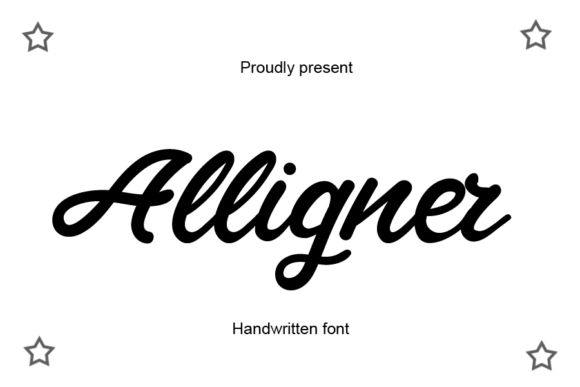 Alligner: A Timeless Handwritten Font for Branding Projects
