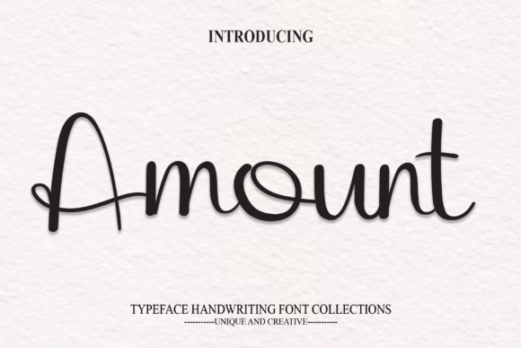 Amount: The Handwritten Typeface That Elevates Campaign Creativity