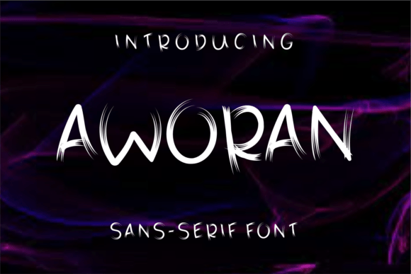 Aworan: A Stylish Brush Typeface for Modern Web Design