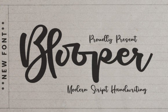 Blooper Script Font Review for Real Projects