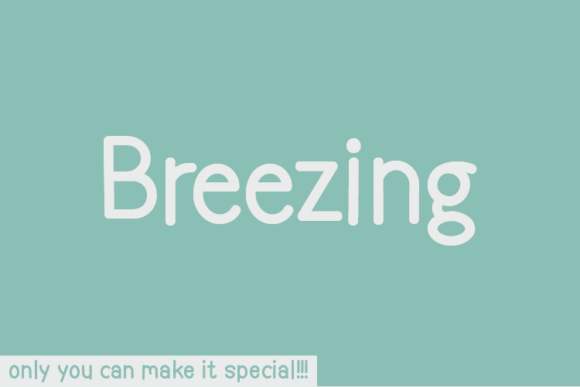 Breezing: The Perfect Handwritten Font for Crafters and Sellers