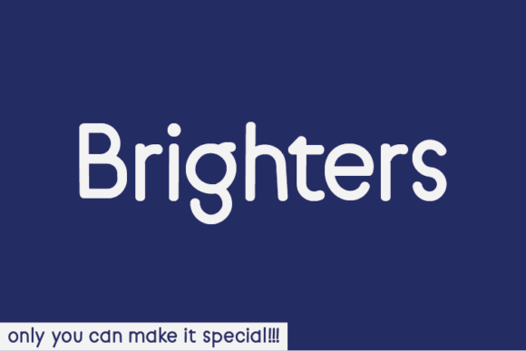 Brighters: The Unique Handwritten Typeface for Your Craft Projects