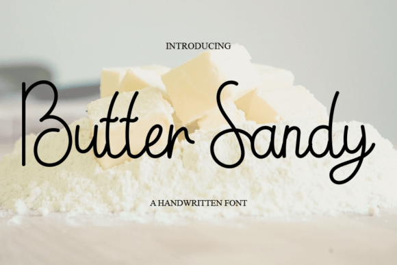 Butter Sandy: A Handwritten Font for Editorial Design