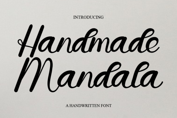 Handmade Mandala Font for Branding and Design