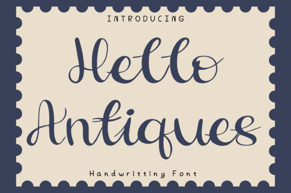 Hello Antiques Font for Web Design