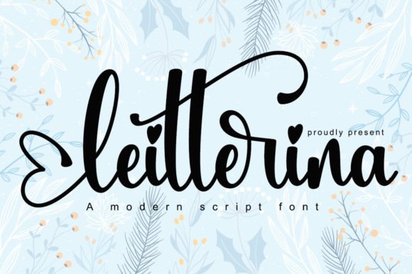 Leitterina: A Delicate Script Font for Editorial Elegance