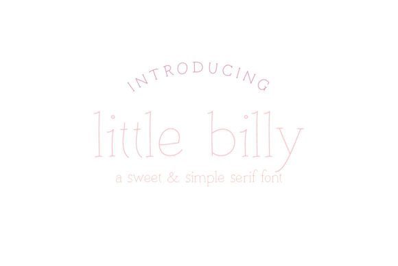 Little Billy: A Handwritten Font for Modern Marketing