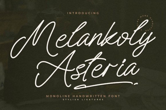 Melankoly Asteria – A Handwritten Font for Branding Magic