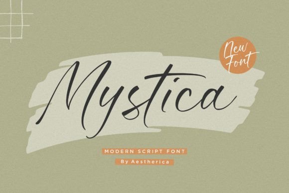 Mystica Script Font for Handmade Creations