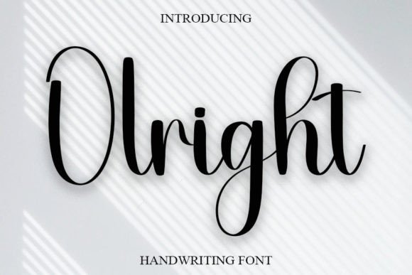 Olrihgt: A Handwritten Font That Elevates Branding