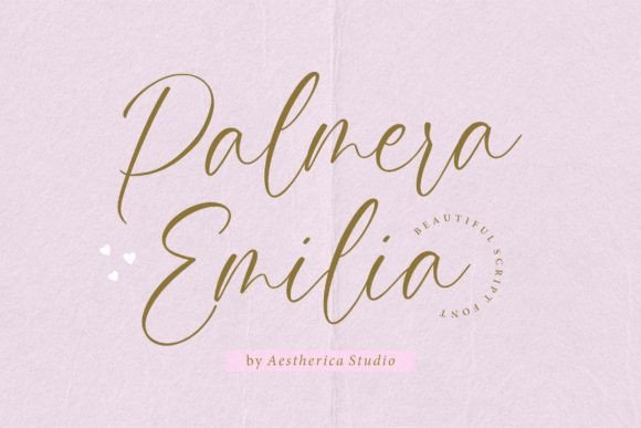 Palmera Emilia: The Script Amp Font for Handmade Branding