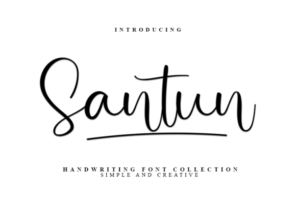 Santun Script Font for Editorial Design