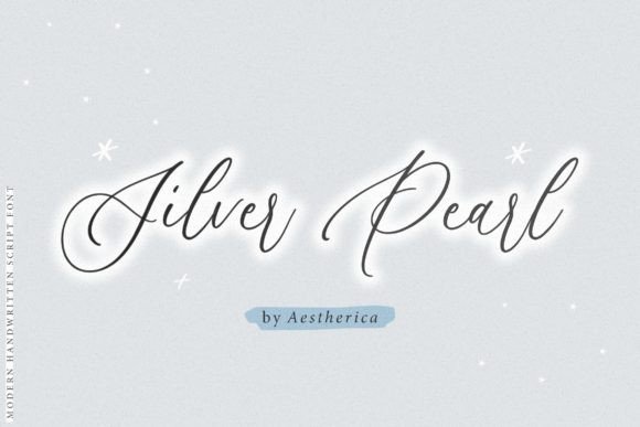 Silver Pearl Font for Editorial Design and Branding