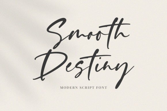 Smooth Destiny: A Handwritten Script Font for Polished Branding