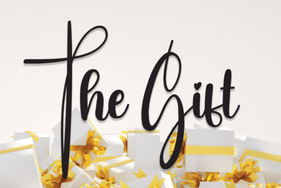 The Gift: A Delicate Handwritten Font for Romantic Branding