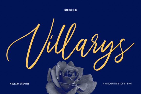 Villarys: A Delicate Script Font for Editorial Elegance