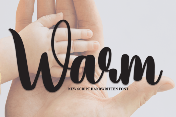 Warm Font for Web Design: A Modern Handwritten Touch